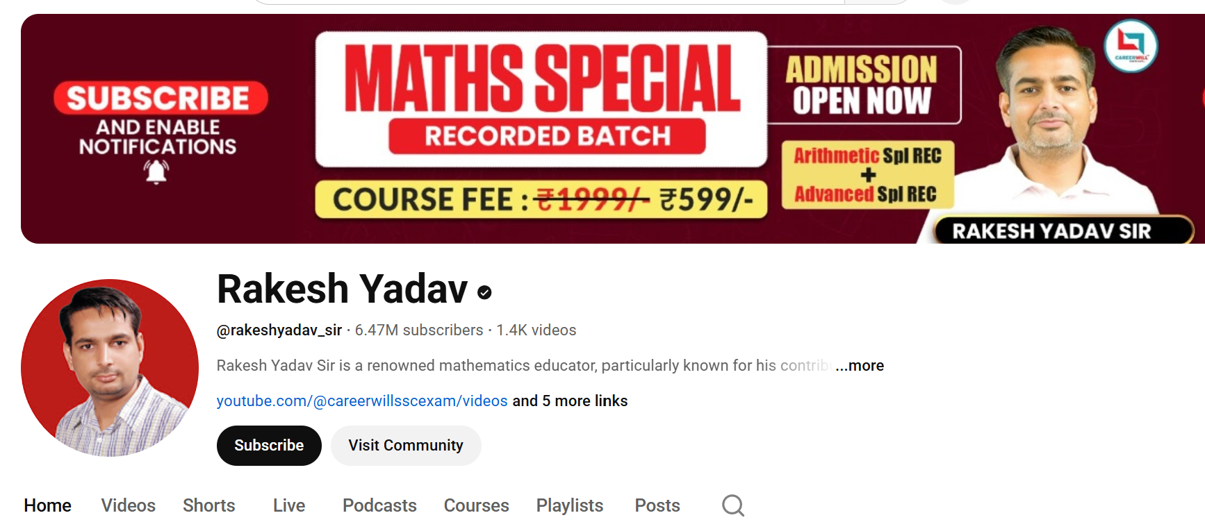 Youtuber Rakesh Yadav-The Maths Kingpin Schooling Crores of Students While Half of Us Still Count on Our Fingers. 2 Youtuber Rakesh Yadav